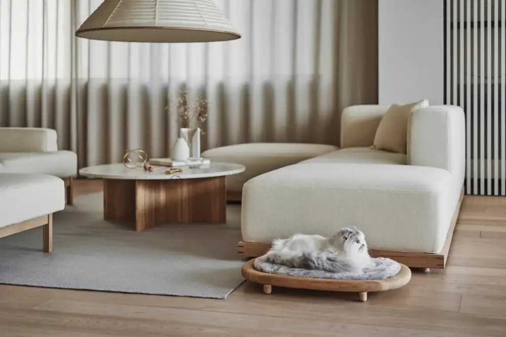 Wood Frame Cat Rest Bed