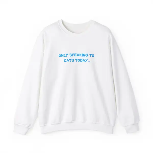 Quiet Cat Graphic Crewneck Sweatshirt