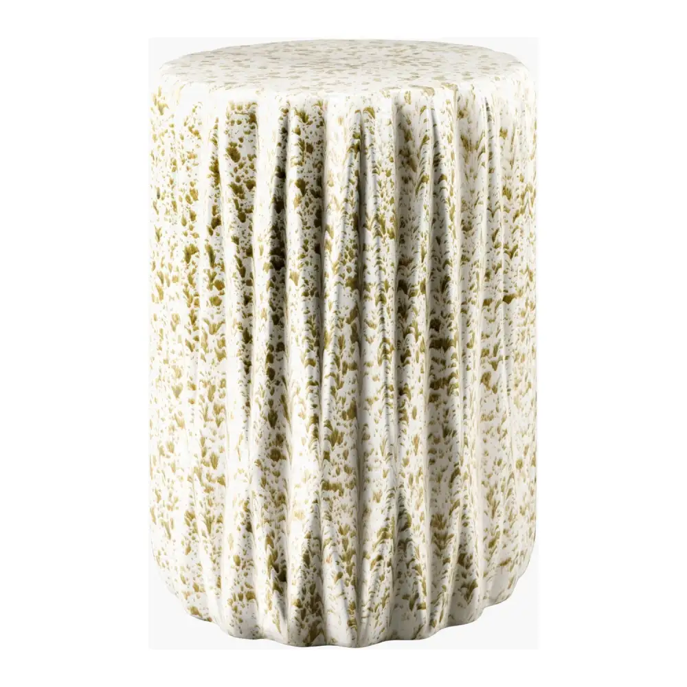 Ridged Ceramic Garden Stool
