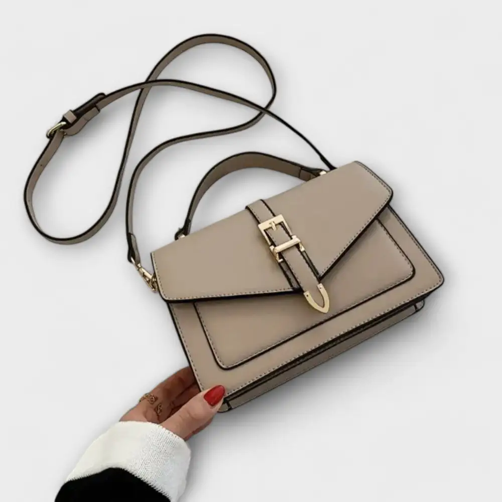 Pebbled Top Handle Shoulder Bag