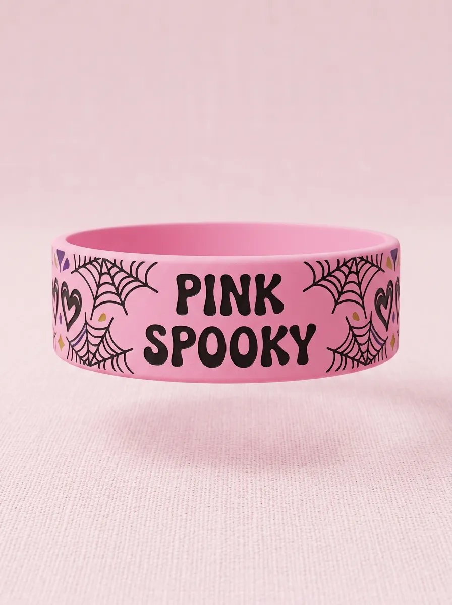 Spiderweb Spooky Halloween Graphic Wristband