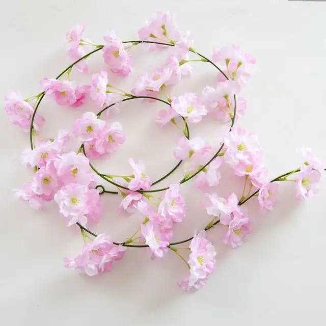 Minimal Artificial Flower Vine Garland
