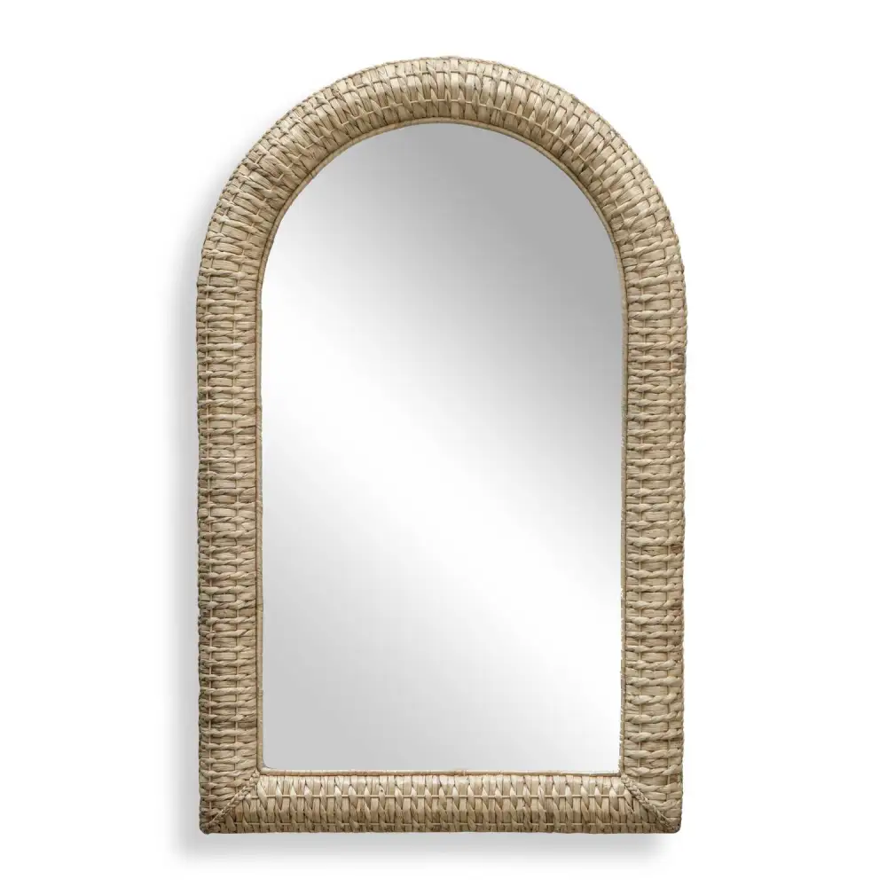 Arched Seagrass Mirror