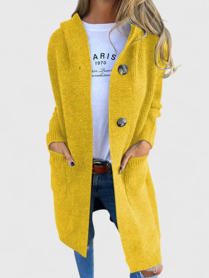Modern Button Front Cardigan