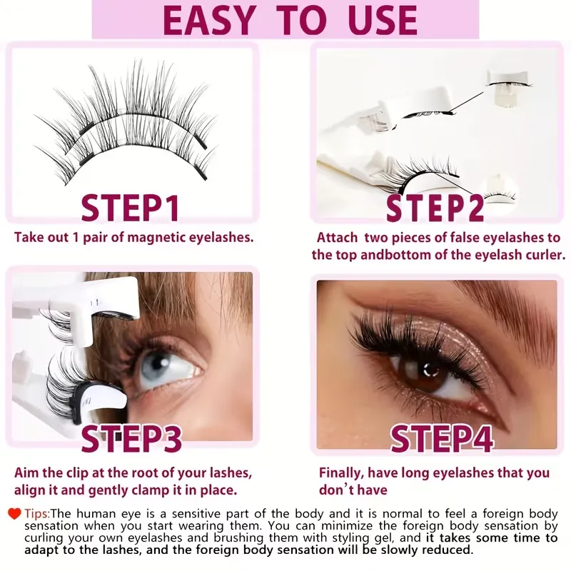 Magnetic False Lashes Easy-Apply