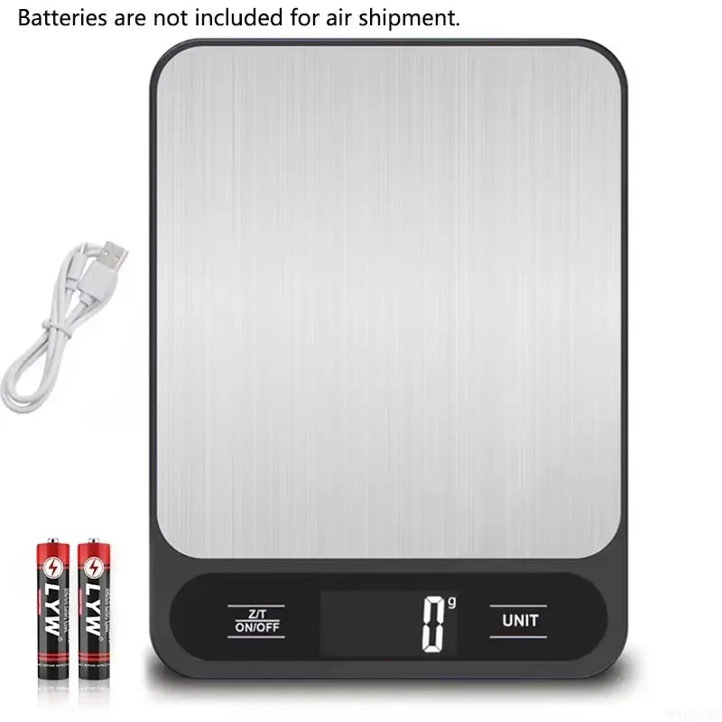 Stainless Steel Digital Kitchen Scale With LCD Display, Made Of Stainless Steel