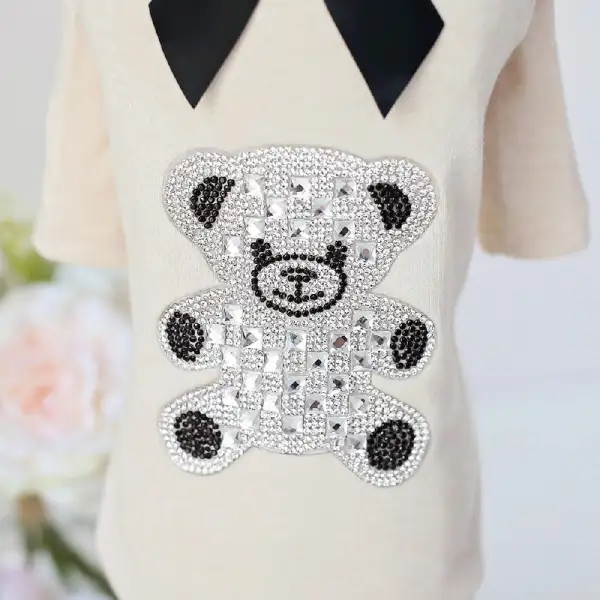 Bow Tie Casual Classic Dog T-Shirt