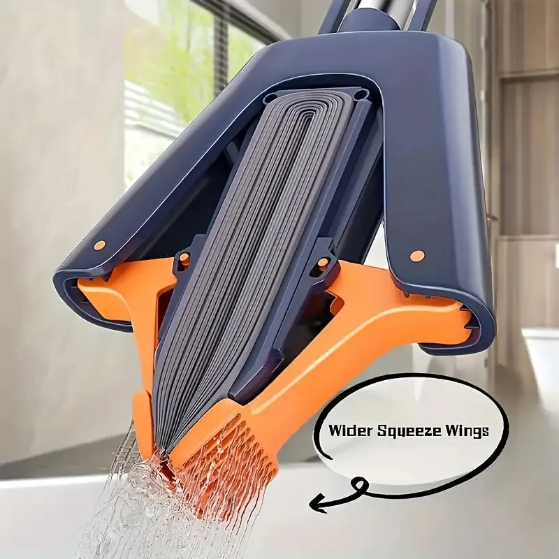 Dry And Wet Dual-Purpose Double-Folded Sponge Mop