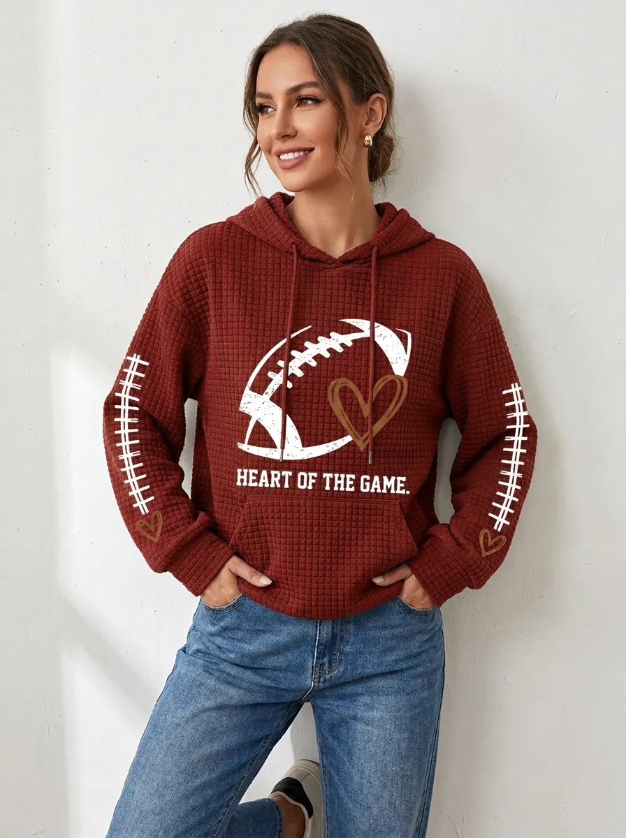 Women's Gridiron Heart Of The Graphic Graphic Hoodie