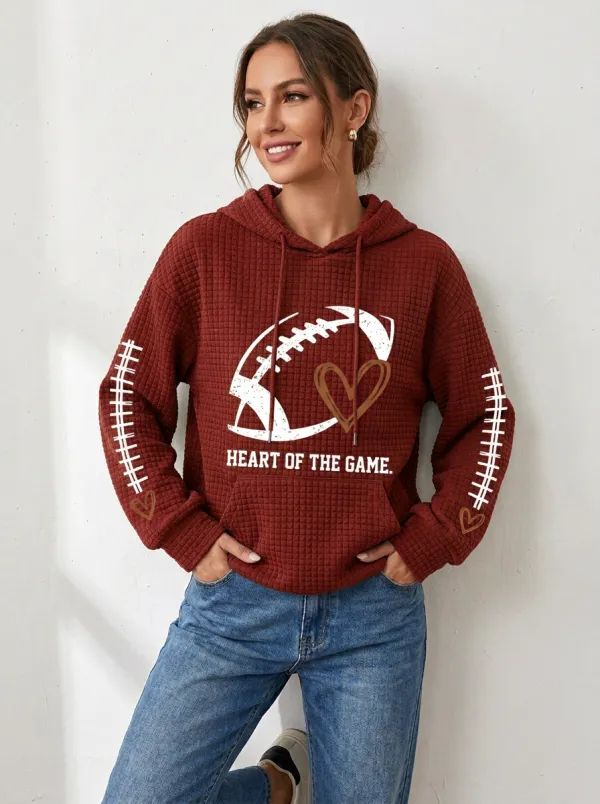 Women's Gridiron Heart Of The Graphic Graphic Hoodie