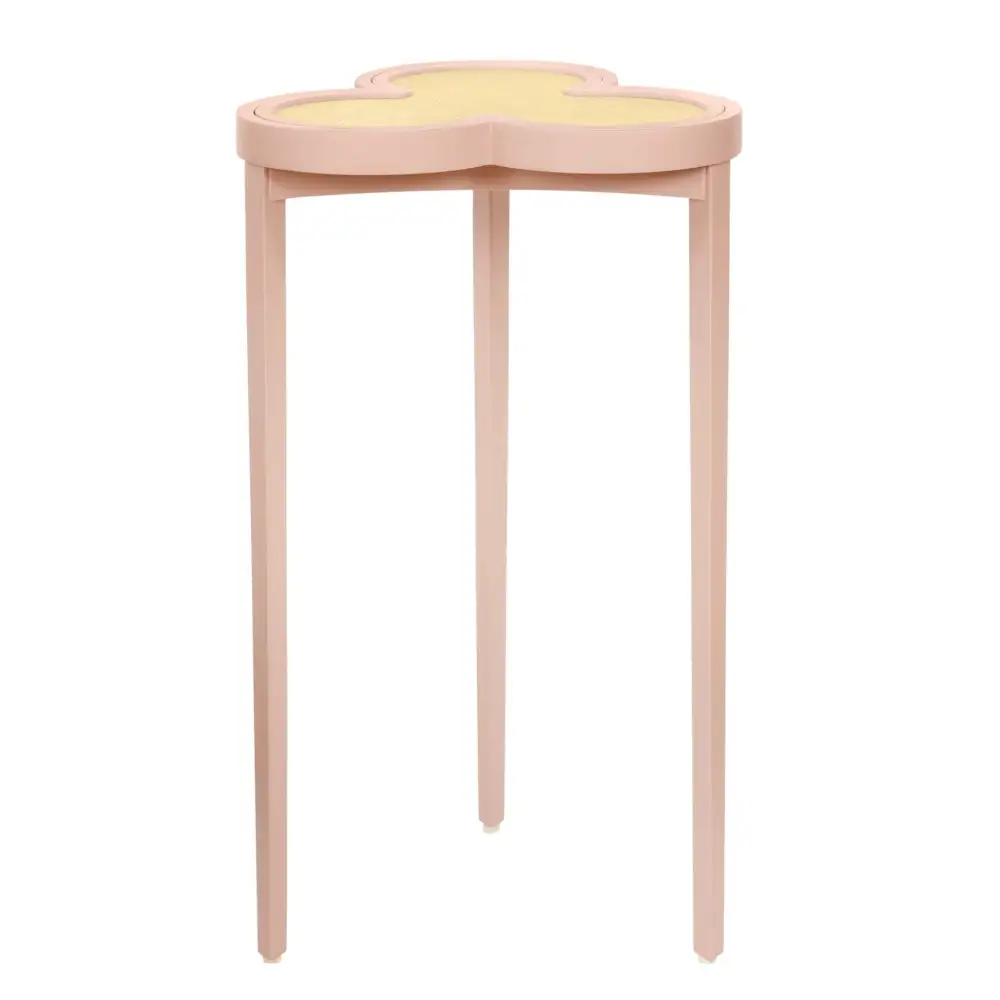 Modern Rattan Wood Side Table
