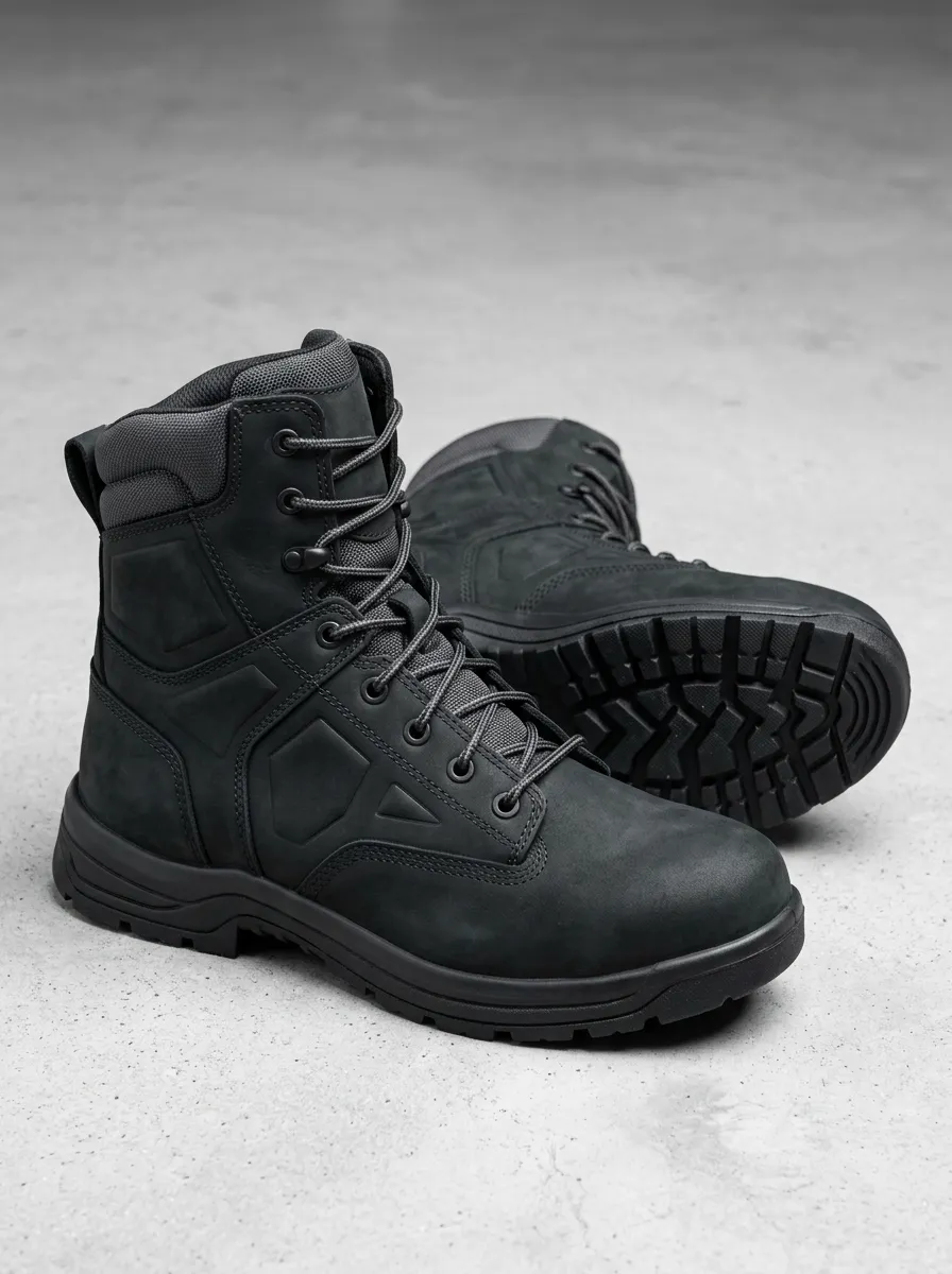 Unisex Modern Tactical Style Print Work Boots