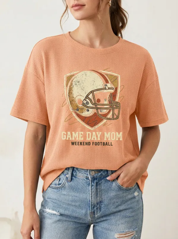 Football Graphic Casual T-Shirt
