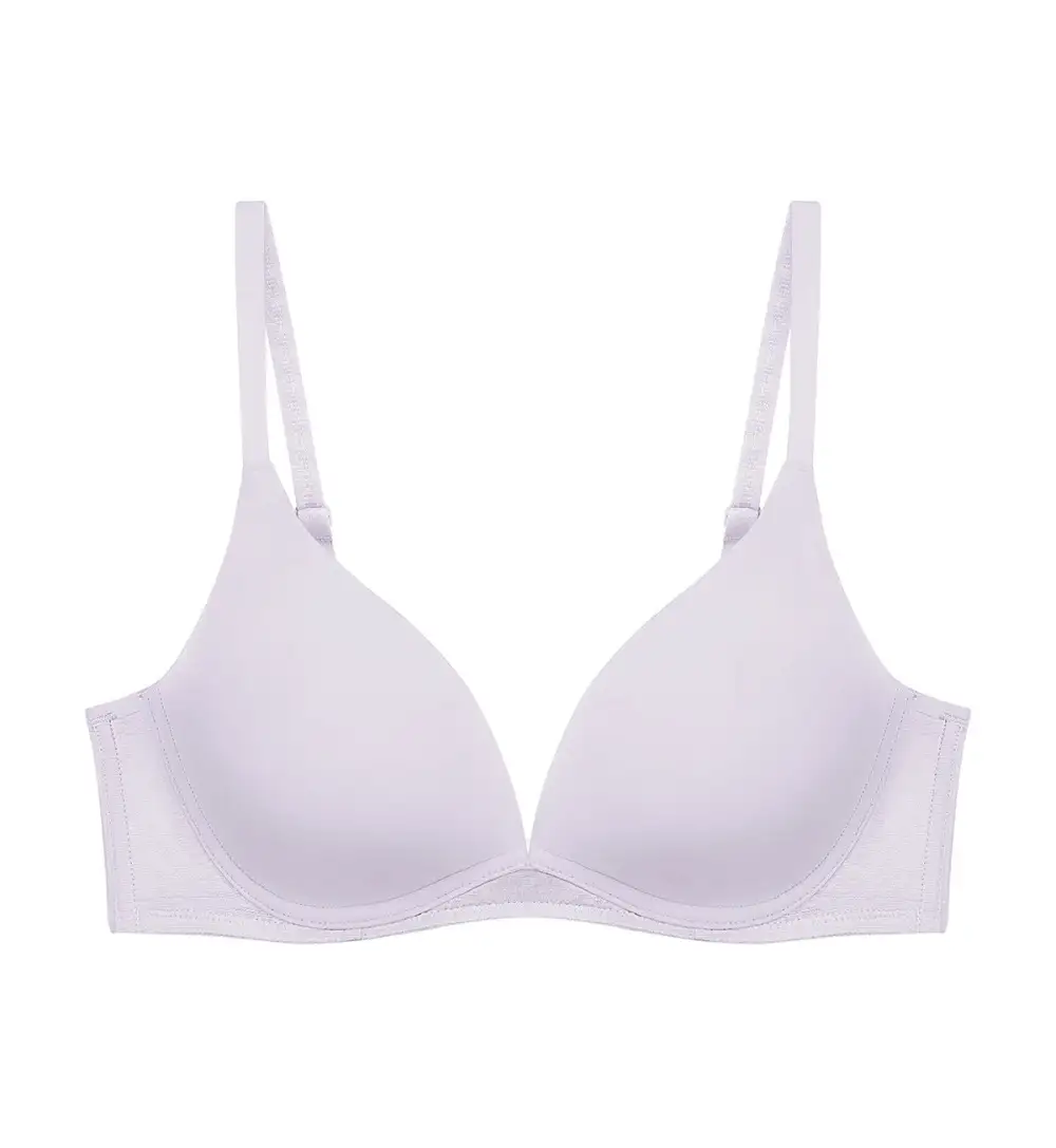 Women's Polished Non-Wired Deep-V Push-Up Breathable Bra