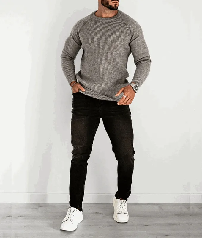 Grey Crewneck Sweater