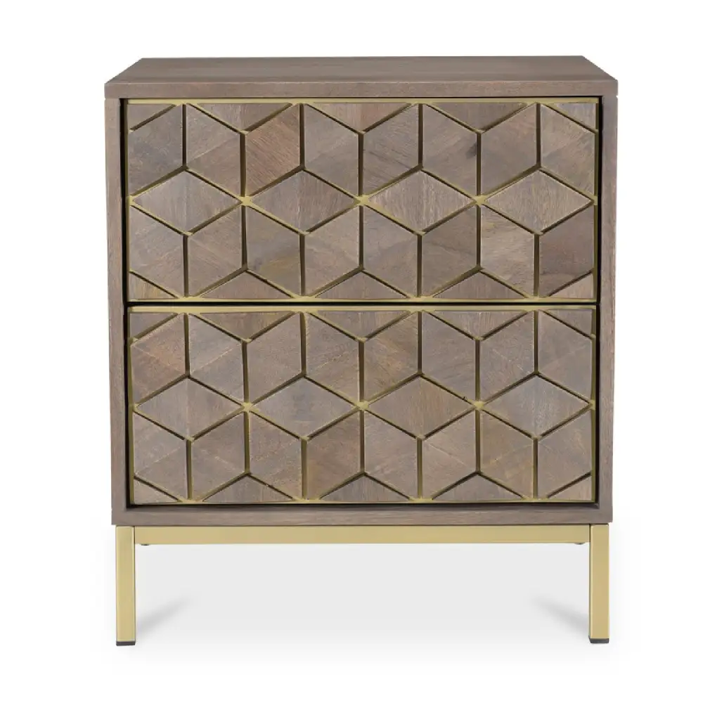 Patterned Drawer Nightstand