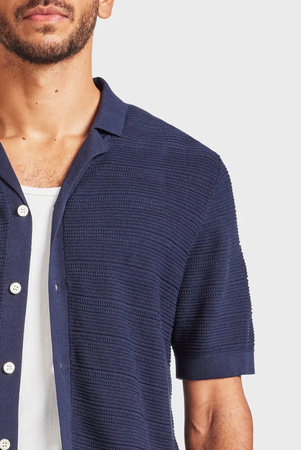 Relaxed Fit Cuban Collar Short Sleeve Shirt