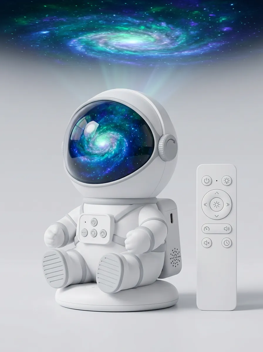 Astronaut Galaxy Nebula Projector Night Light for Game Room Ambience