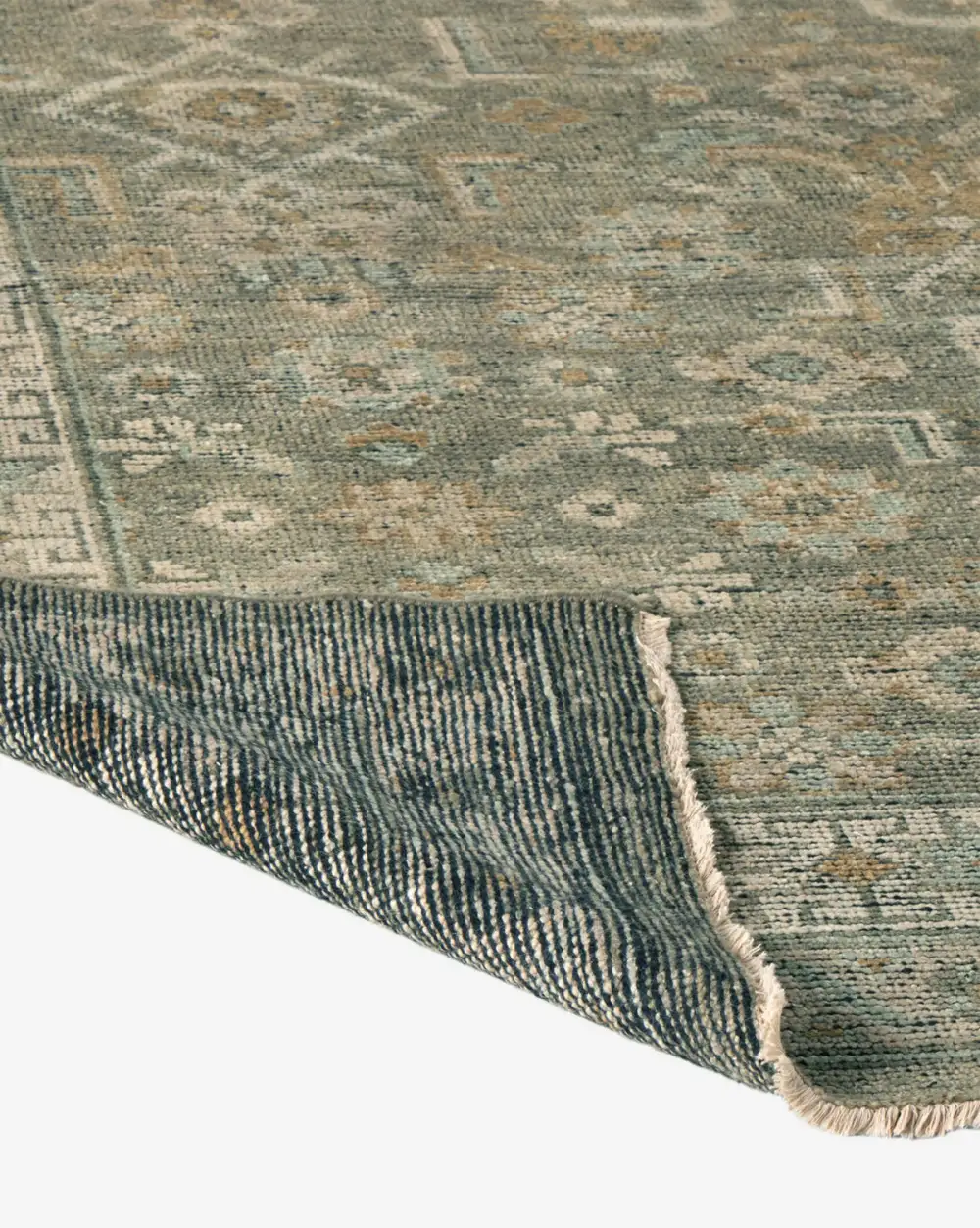 Refined Soft-Underfoot Hand-Knotted Wool Area Rug
