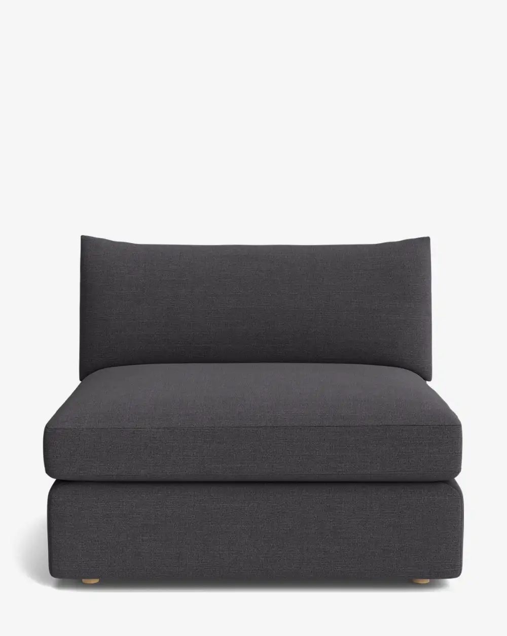 Plush Modular Armless Seat