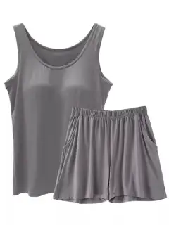 Refined Shorts Matching Set