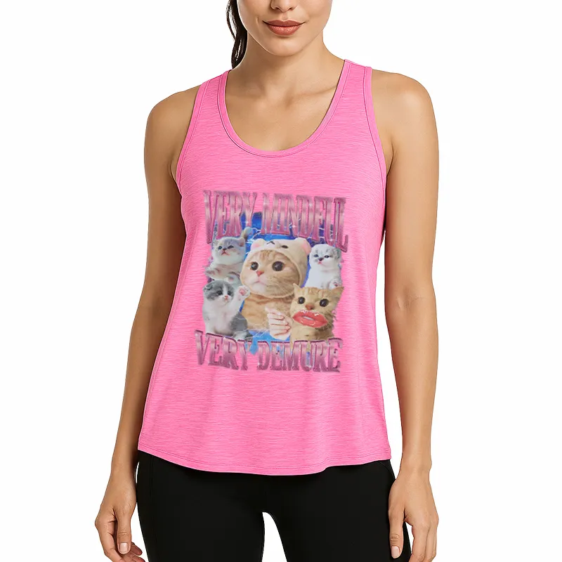 Very Mindful Demure Cat Meme Athletic Tank