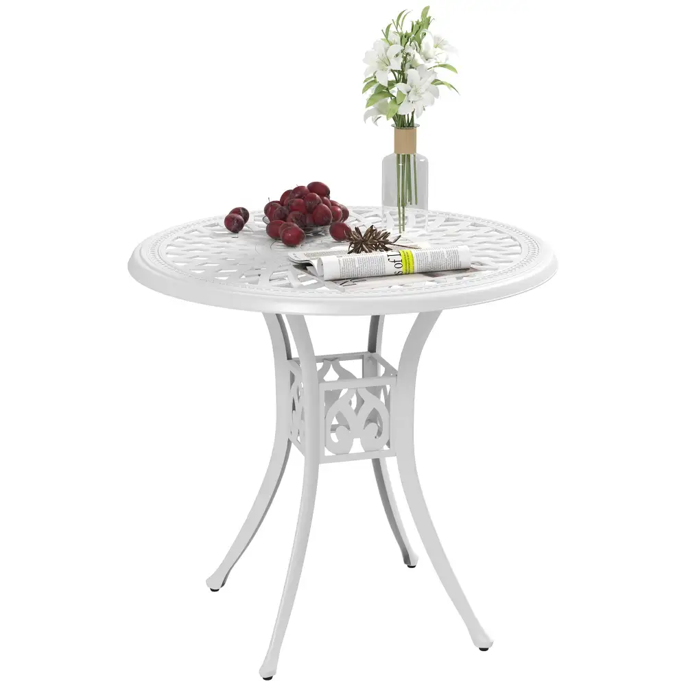 Everyday Bistro Round Metal Garden Dining Table