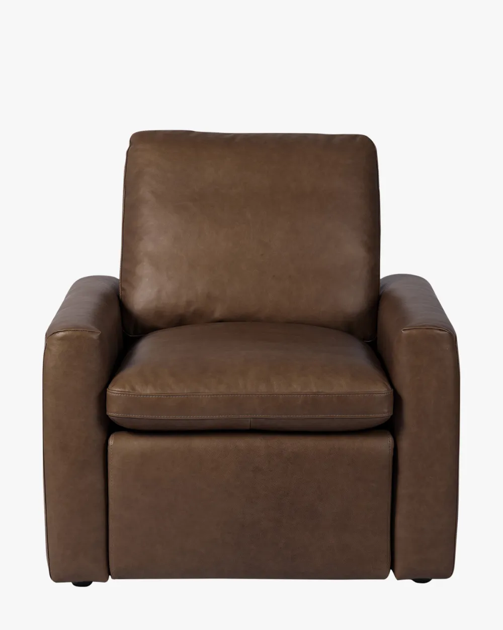 Plush Leather Power Recliner