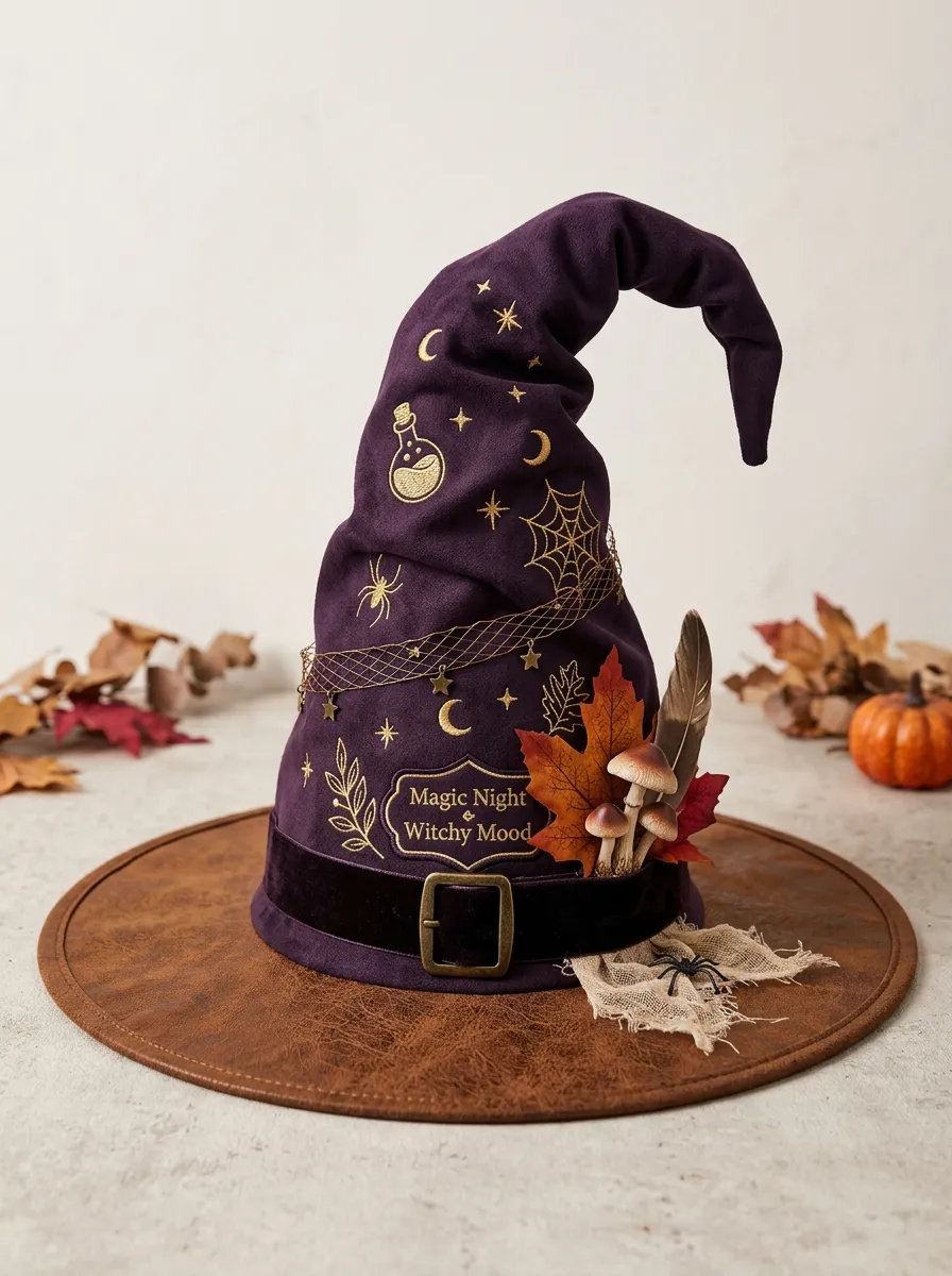 Star Halloween Witch Hat