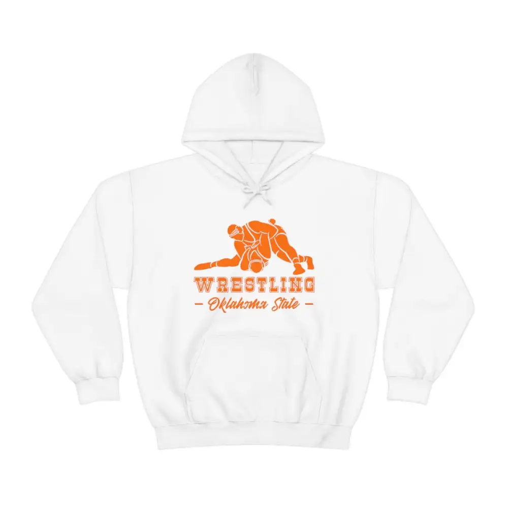 Retro Text Wrestling Graphic Pullover Hoodie