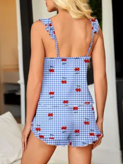 Everyday Refined Ruffled Top and Shorts Matching Set