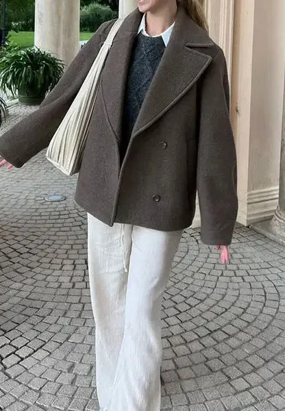 Cropped Wool Classic Jacket