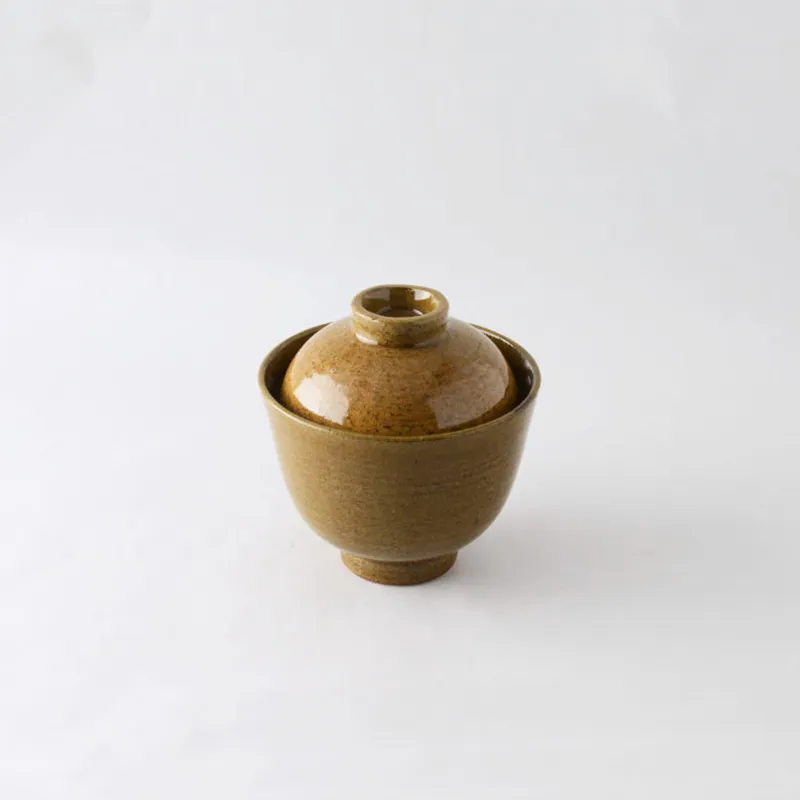 Gourd Accent Lidded Soup Bowl