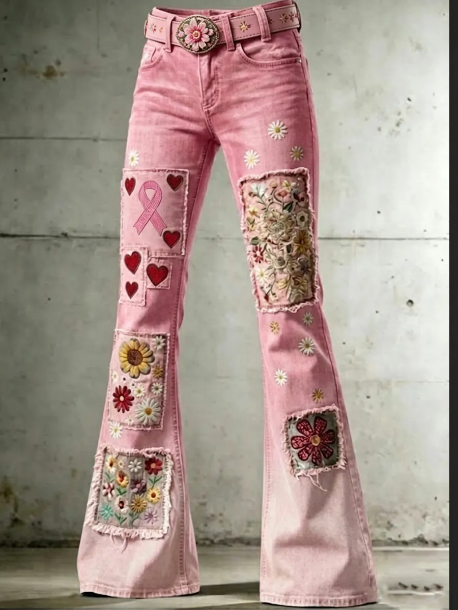 Women's Floral Casual Long Pants