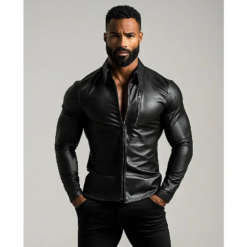 Leather Woven Shirt