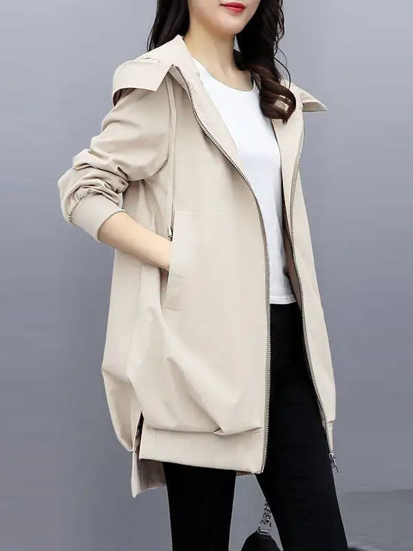 Hooded Zip Front Jacket Essential