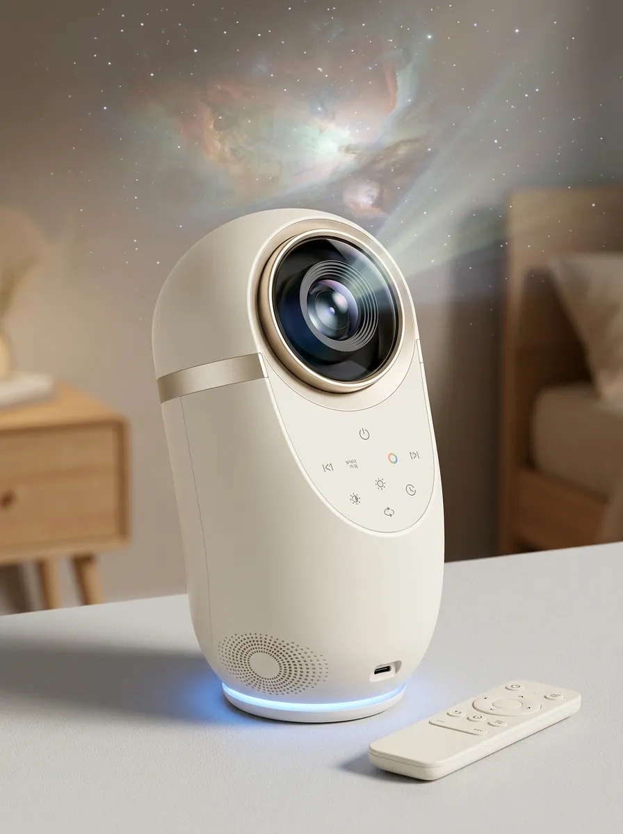 Portable Galaxy Nebula Projector Night Light for Bedroom Ambience
