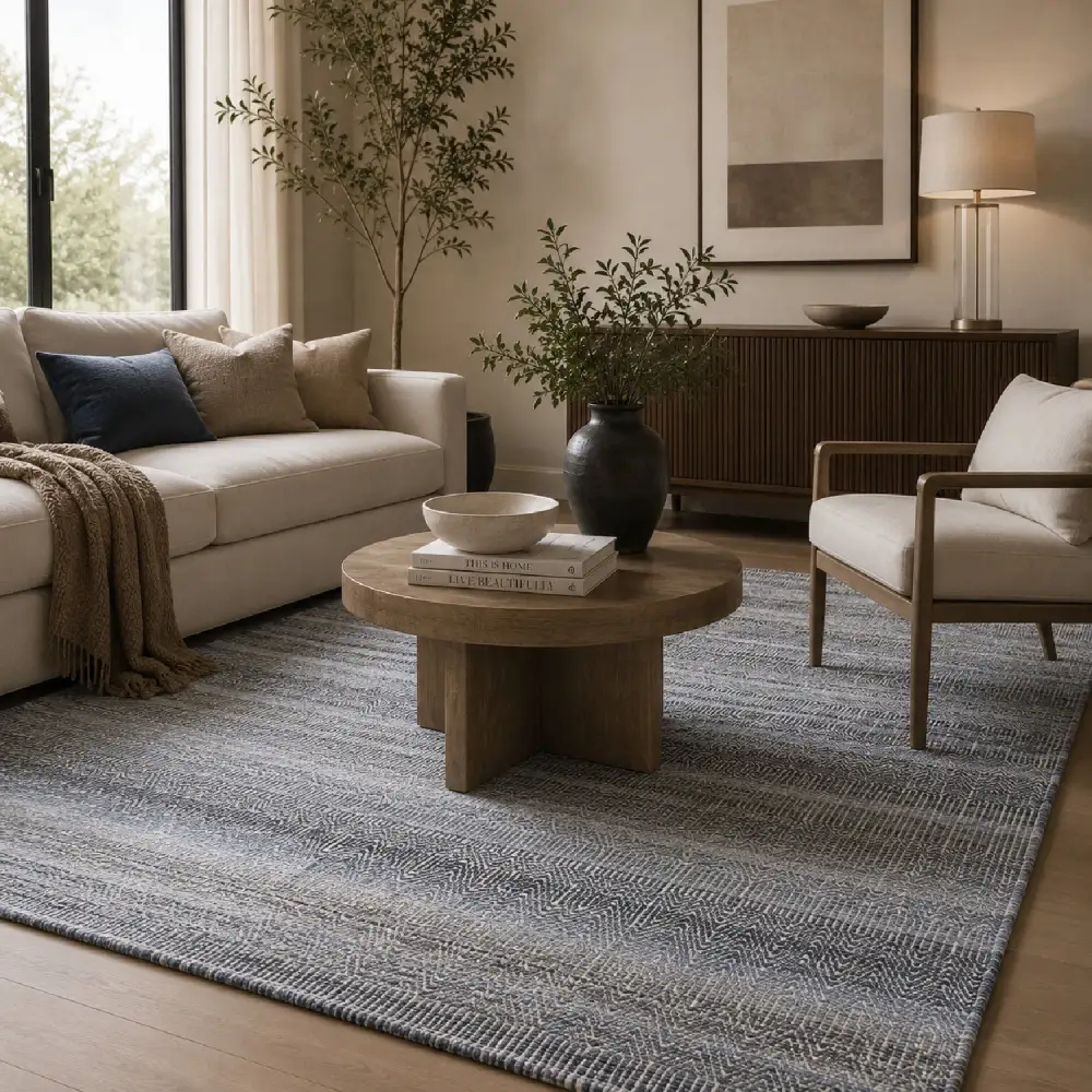 Wool & Denim Rug