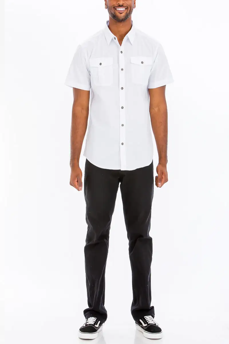 Two Pocket Button-Up Shirt