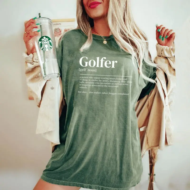Golf Definition Golf Player Women's Oversized Comfort T-Shirt