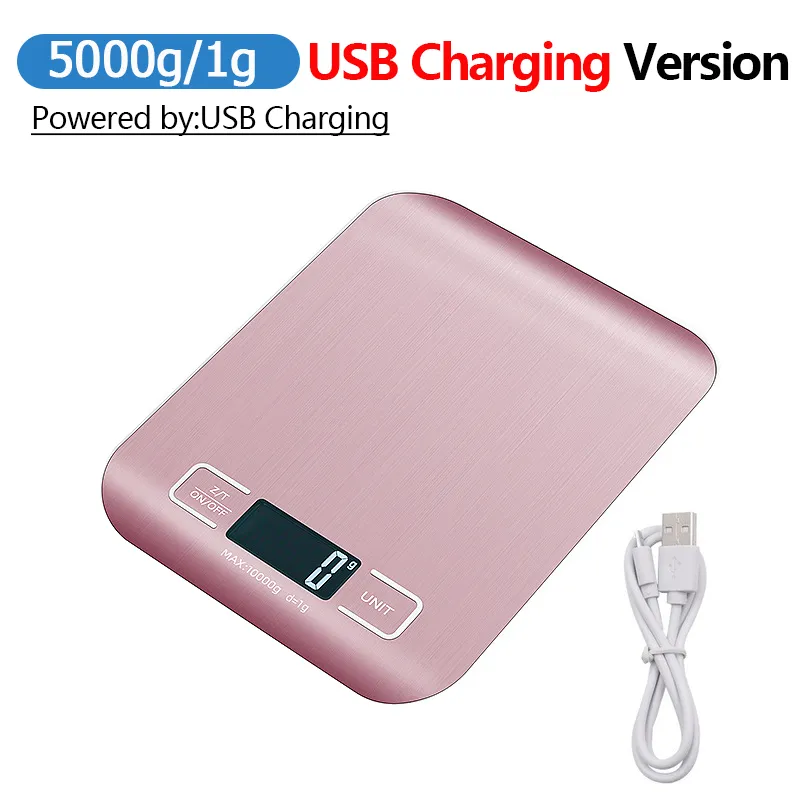 Stainless Steel Digital Kitchen Scale With LCD Display, Made Of Stainless Steel