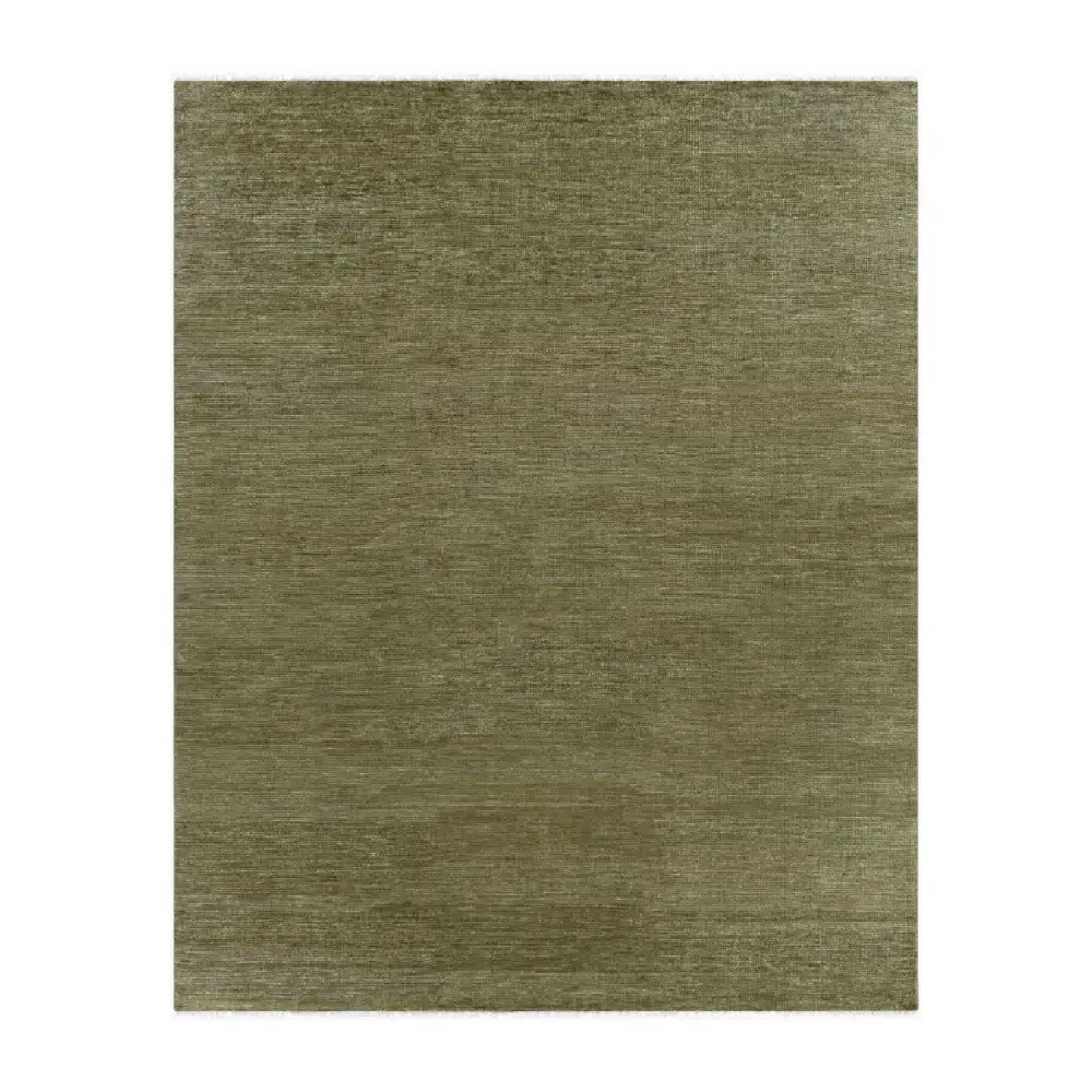 Hand-Knotted Wool Fringed Carpet