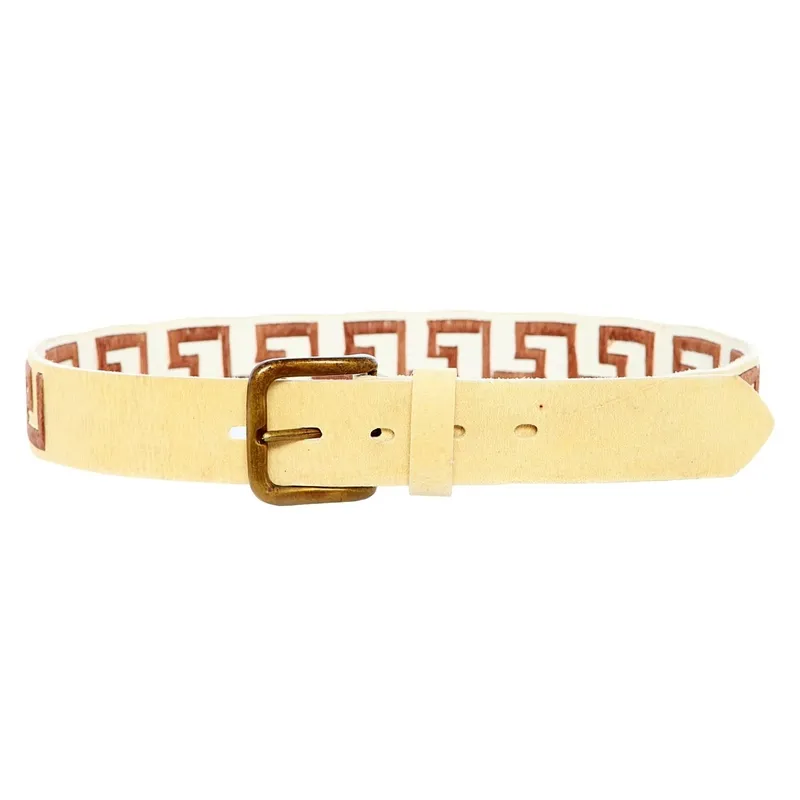 Woven Leather Polo Belt