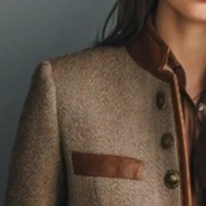 Retro Elegant Cropped Jacket