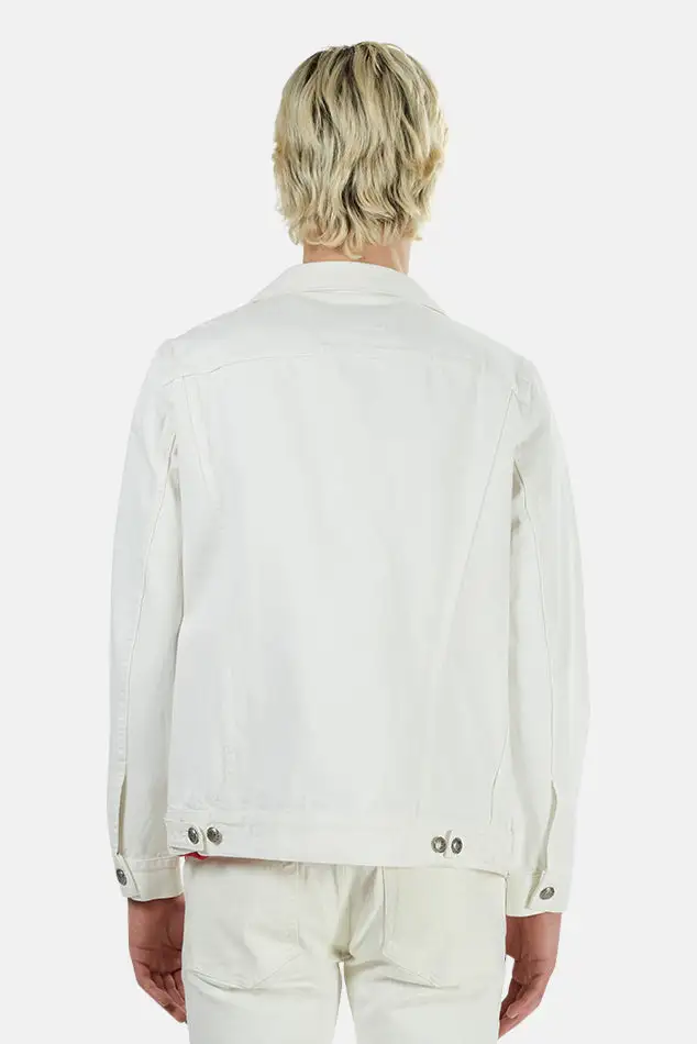 Cotton Distressed Trucker Denim Jacket