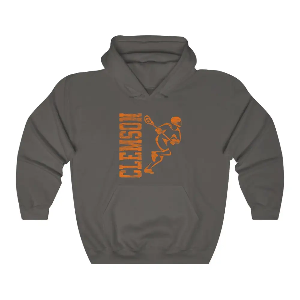Soft Fleece Vintage Player Lacrosse Graphic Pullover Hoodie