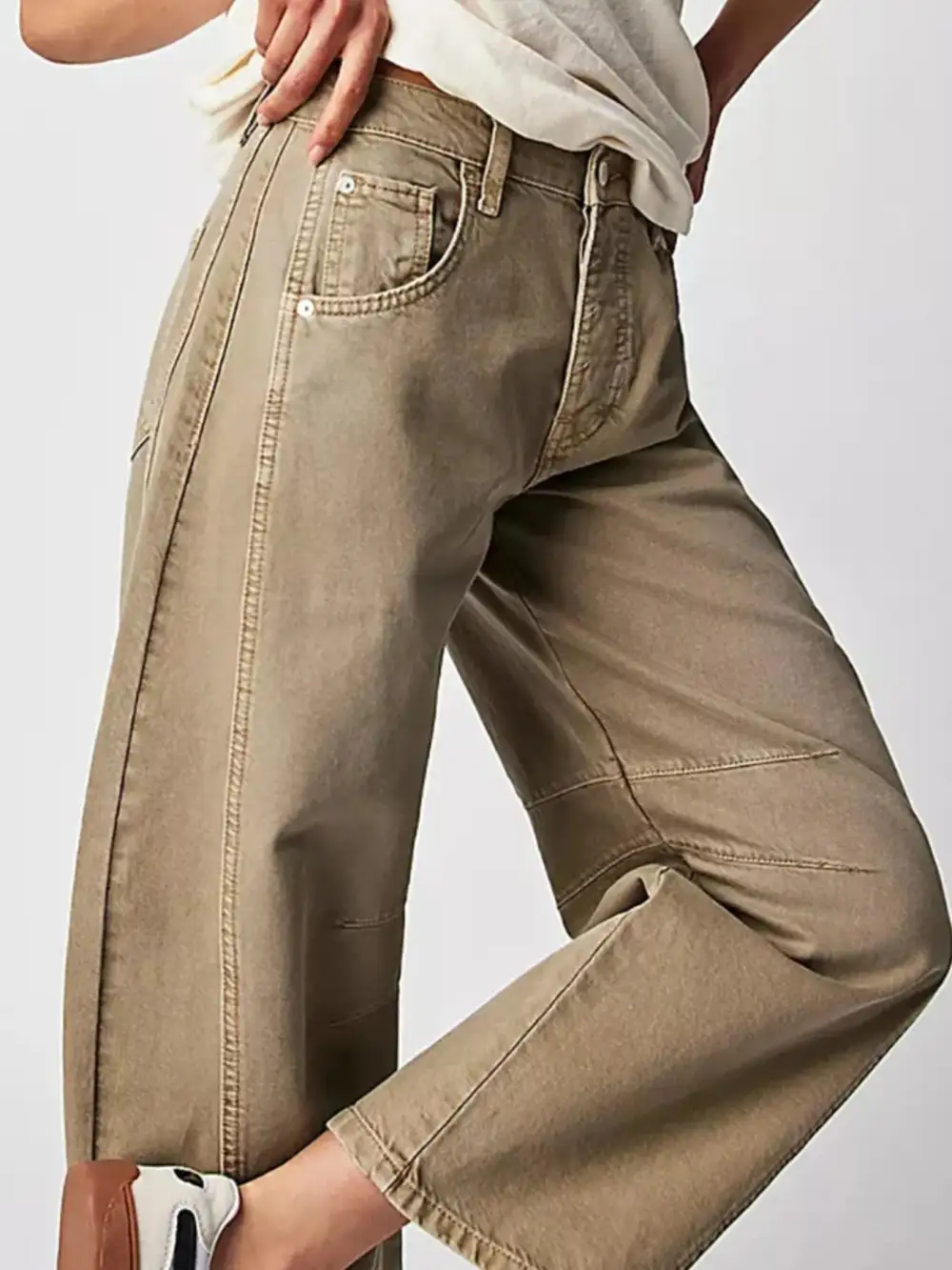 Clean Simple Trim Denim Jeans