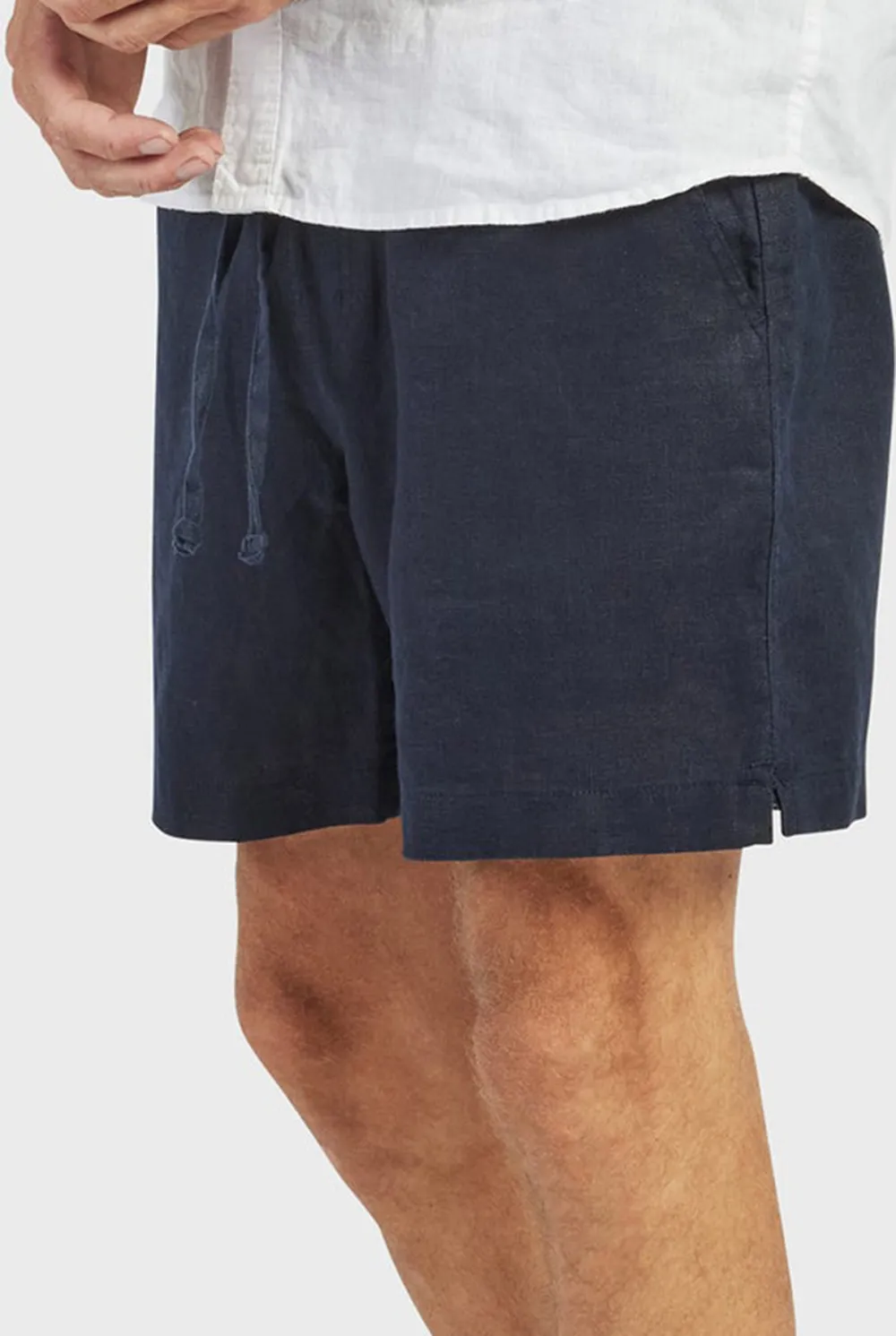 Durable Cotton Blend Drawstring Casual Travel Shorts