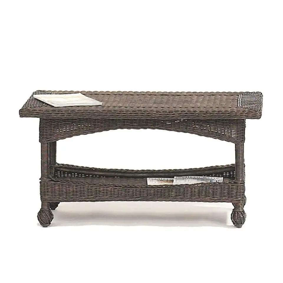 Textured Wicker Coffee Table