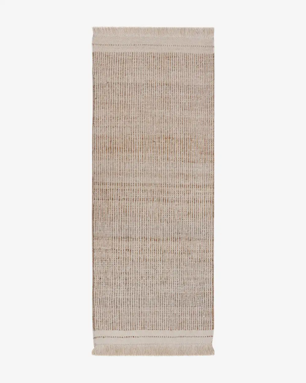 Fringed Handwoven Jute Area Rug